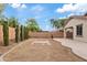 Landscaped backyard with patio and decorative lighting at 7846 W Adam Ave, Peoria, AZ 85382