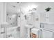 Clean bathroom with pedestal sink and shower/tub combo at 7940 E Camelback Rd # 506, Scottsdale, AZ 85251