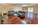 Living room with hardwood floors and comfy seating at 8013 N Via Palma St, Scottsdale, AZ 85258