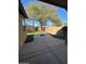 Landscaped backyard with patio and mountain views at 8498 W Maya Dr, Peoria, AZ 85383