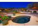 Relaxing spa with mountain views at night at 10756 E Ludlow Dr, Scottsdale, AZ 85255