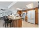 Modern kitchen with ample counter space and wood cabinets at 12719 W Shadow Hills Dr, Sun City West, AZ 85375