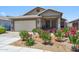 Charming single-Gathering home with desert landscaping, beautiful pink bougainvillea, and a two-car garage at 1328 E Binner Dr, Chandler, AZ 85225
