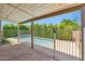 Covered patio overlooking a fenced pool area, providing a relaxing outdoor retreat at 1328 E Binner Dr, Chandler, AZ 85225