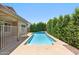 Backyard pool surrounded by lush greenery offering a private and refreshing outdoor oasis at 1328 E Binner Dr, Chandler, AZ 85225