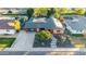 Aerial view of a single-story home with a modern design and a well-maintained yard at 1837 E Minnezona Ave, Phoenix, AZ 85016