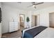 Main bedroom with ensuite bathroom and ample closet space at 2126 E Voltaire Ave, Phoenix, AZ 85022