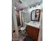 Updated bathroom with wood-look floors and modern vanity at 2523 N 28Th St, Phoenix, AZ 85008