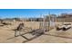 Partially built corral in the backyard at 26207 S Lime Dr, Queen Creek, AZ 85142