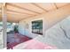 Covered patio with painted floor and window at 26207 S Lime Dr, Queen Creek, AZ 85142