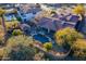 Aerial view showcasing a luxurious home with a large pool and expansive backyard at 32029 N 19Th Ln, Phoenix, AZ 85085