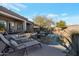 Inviting backyard oasis with a sparkling pool and relaxing lounge chairs at 32029 N 19Th Ln, Phoenix, AZ 85085