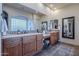 Large Primary bathroom with double vanity and walk-in shower at 32029 N 19Th Ln, Phoenix, AZ 85085