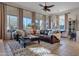 Sunlit living room with comfortable seating and large windows at 32029 N 19Th Ln, Phoenix, AZ 85085