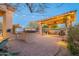 Relaxing patio with seating area and string lights at 32029 N 19Th Ln, Phoenix, AZ 85085