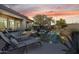 Inviting pool area with lounge chairs and beautiful landscaping at 32029 N 19Th Ln, Phoenix, AZ 85085