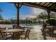 Relaxing pool area with covered seating at 32029 N 19Th Ln, Phoenix, AZ 85085