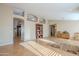 Open living room with views into kitchen area at 3464 N Ashbrook St, Mesa, AZ 85213