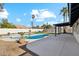 Expansive pool area with patio, and lush landscaping at 4726 E Grandview Rd, Phoenix, AZ 85032