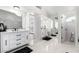 Elegant bathroom with modern vanity and fixtures at 5748 W Soft Wind Dr, Glendale, AZ 85310