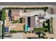 Overhead view showcasing home, pool, and outbuildings at 8308 W Avenida Del Sol --, Peoria, AZ 85383