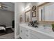 Double vanity bathroom with modern fixtures and mirrors at 8308 W Avenida Del Sol --, Peoria, AZ 85383