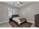 Guest bedroom with a bed, dresser, and ceiling fan at 8308 W Avenida Del Sol --, Peoria, AZ 85383