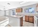 Kitchen island with an eat-in kitchen area at 8851 E Pampa Ave, Mesa, AZ 85212