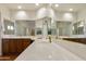 Bathroom with double vanity, and large mirrors at 9323 E Arrowvale Dr, Sun Lakes, AZ 85248