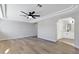 Bright bedroom with hardwood floors and ensuite bathroom at 1104 N Oak Ct, Gilbert, AZ 85233