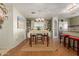 Kitchen with a dining table for four and built-in shelving at 1126 S 97Th Way, Mesa, AZ 85208