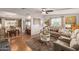 Spacious living room with light beige furniture and wood floors at 1126 S 97Th Way, Mesa, AZ 85208