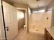 Bathroom with shower stall and toilet at 13943 S Amado Blvd, Arizona City, AZ 85123