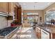 Bright kitchen with ample cabinet space and breakfast nook at 2223 W Hazelhurst Ct, Anthem, AZ 85086