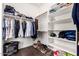 Spacious walk-in closet with shelves and hanging rods at 255 W Seagull Pl, Chandler, AZ 85286