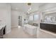 Spa-like bathroom with soaking tub, walk-in shower, and dual vanity at 25838 N 104Th Pl, Scottsdale, AZ 85255