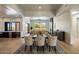 Open dining room with light flooring and mountain views at 25838 N 104Th Pl, Scottsdale, AZ 85255