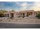 Three-car garage, desert landscape, mountain views at 25838 N 104Th Pl, Scottsdale, AZ 85255