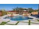 Relaxing pool with a unique design and a water feature at 25838 N 104Th Pl, Scottsdale, AZ 85255