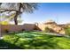 Landscaped backyard with putting green at 25838 N 104Th Pl, Scottsdale, AZ 85255