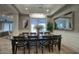 Formal dining room with a large table and chandelier at 280 N 159Th St, Gilbert, AZ 85234