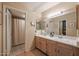 Bathroom with double vanity and shower/tub combo at 2935 W Kristal Way, Phoenix, AZ 85027