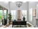 Sophisticated home office boasting high ceilings, custom built-ins, and abundant natural light at 29615 N 55Th Pl, Cave Creek, AZ 85331