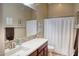 Clean bathroom with updated vanity and shower at 3331 E Coconino Dr, Gilbert, AZ 85298