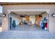 Spacious two-car garage with overhead storage at 3331 E Coconino Dr, Gilbert, AZ 85298