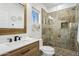 Bathroom with a large walk-in shower and tile surround at 3611 E Kachina Dr, Phoenix, AZ 85044