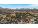 Aerial view of a residential neighborhood with mountain backdrop at 3645 E Shaw Butte Dr, Phoenix, AZ 85028