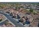 Aerial view of a luxury home community with golf course at 3649 N Hudson Dr, Florence, AZ 85132