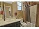 Bathroom with a single sink and a shower/tub combo at 3649 N Hudson Dr, Florence, AZ 85132