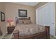 Bedroom with king-size bed and built-in closet at 3649 N Hudson Dr, Florence, AZ 85132